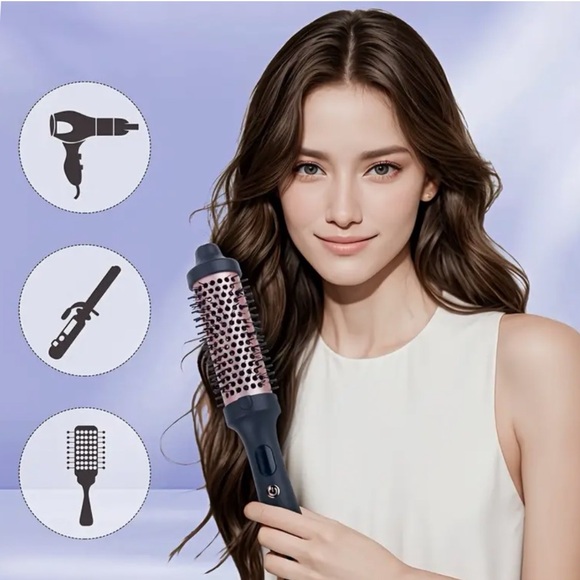 ✨ 3-in-1 Ionic Hair Styling Brush – Straightener & Curler ✨ - Picture 7 of 11